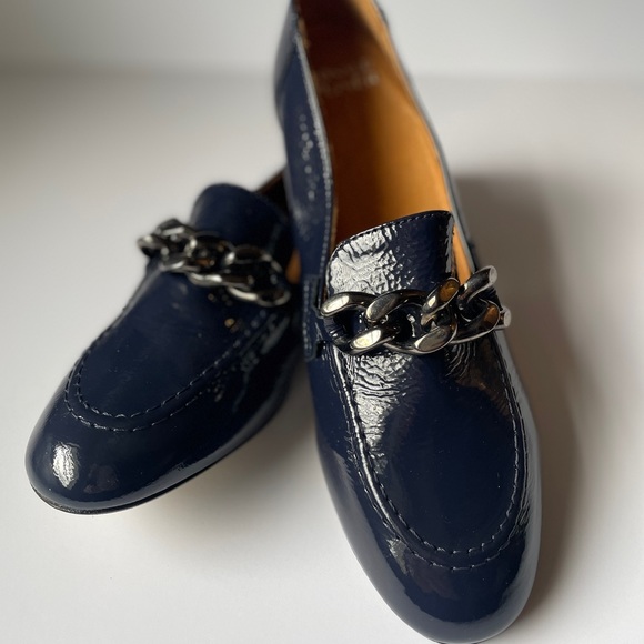 Women's Nolin2 Leather Loafer, Dark Blue - Picture 4 of 8